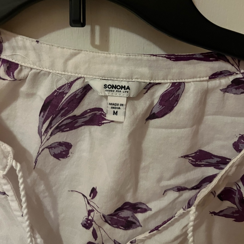 Sonoma women's tan tunic blouse Size: M